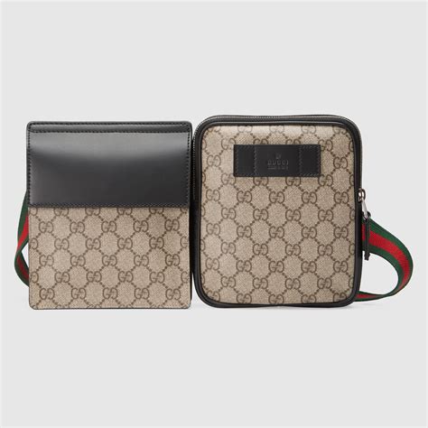 gucci soft gg supreme belt bag|Gucci belt bag 2 pouches.